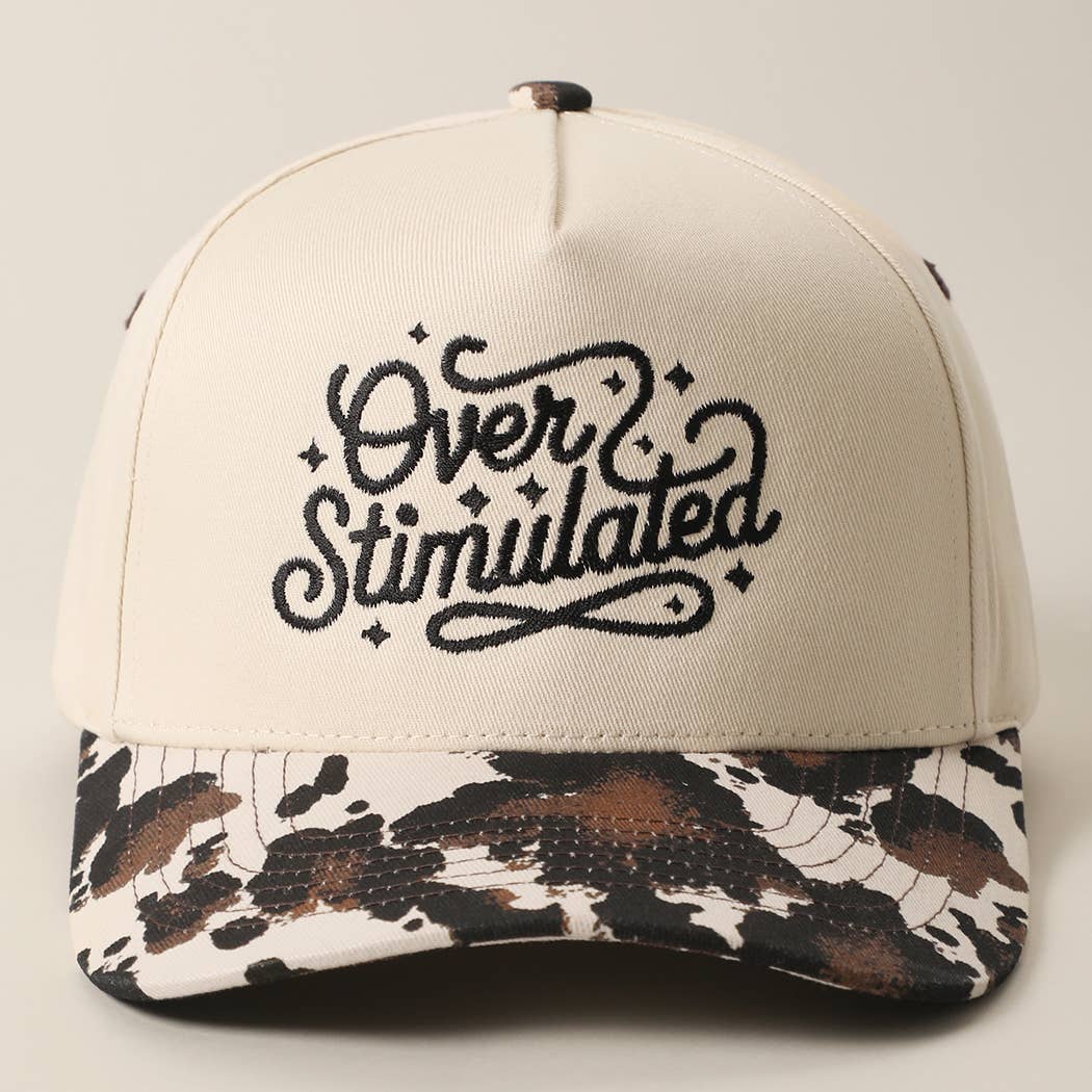 Over Stimulated Embroidered Trucker Hat