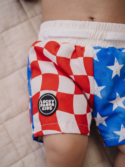 4th of July Patriotic Swim Trunks