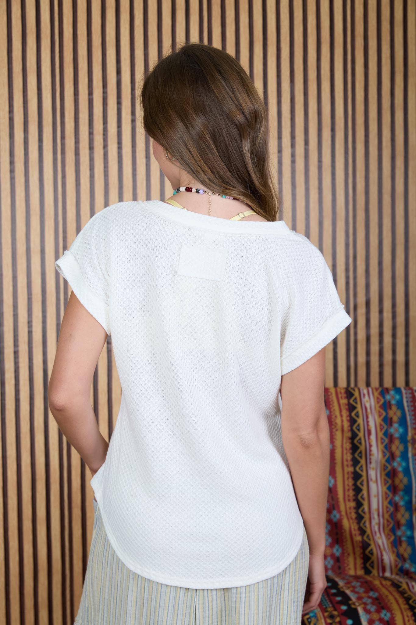 Katy V-Texture Knit Top