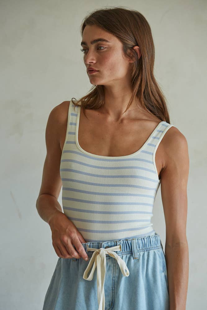 Sicily Spandex Ribbed Bodysuit