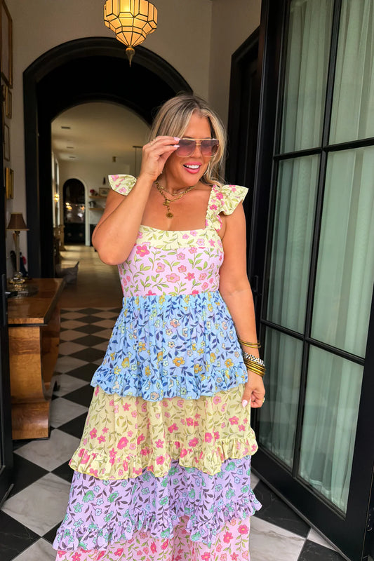 Spanish Bloom Swim + Matching Skirt