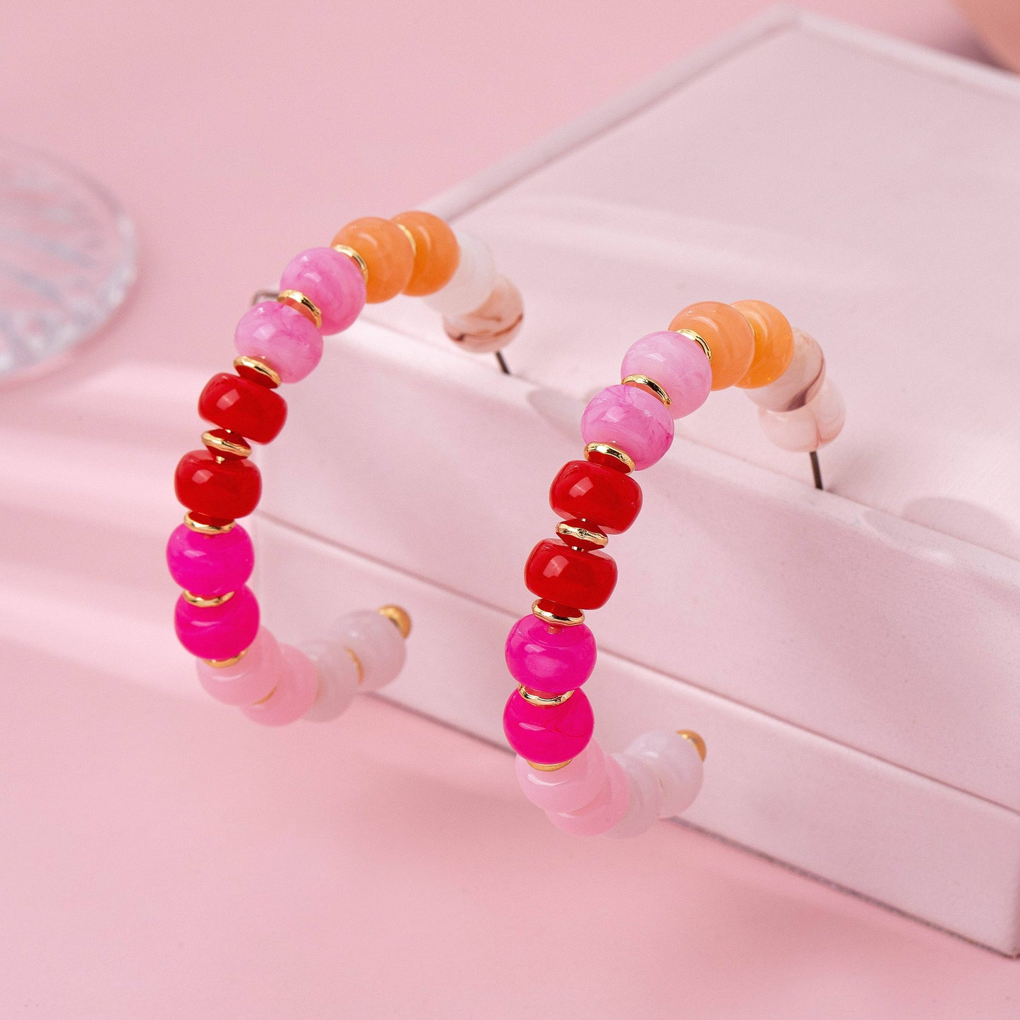 Take Me To Spain Beaded Hoops
