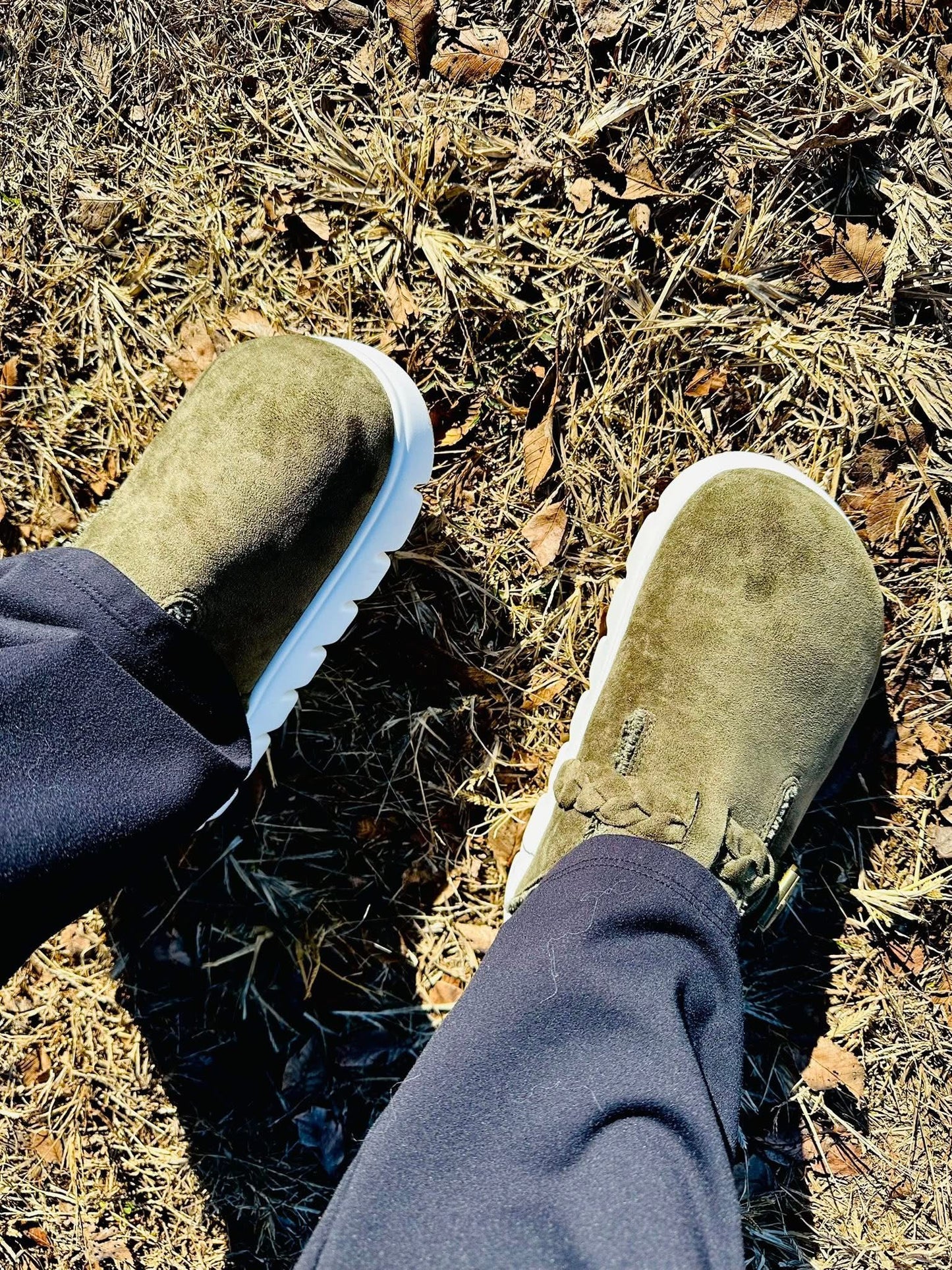 Olive On The Run Slip-On Platform Clogs RTS