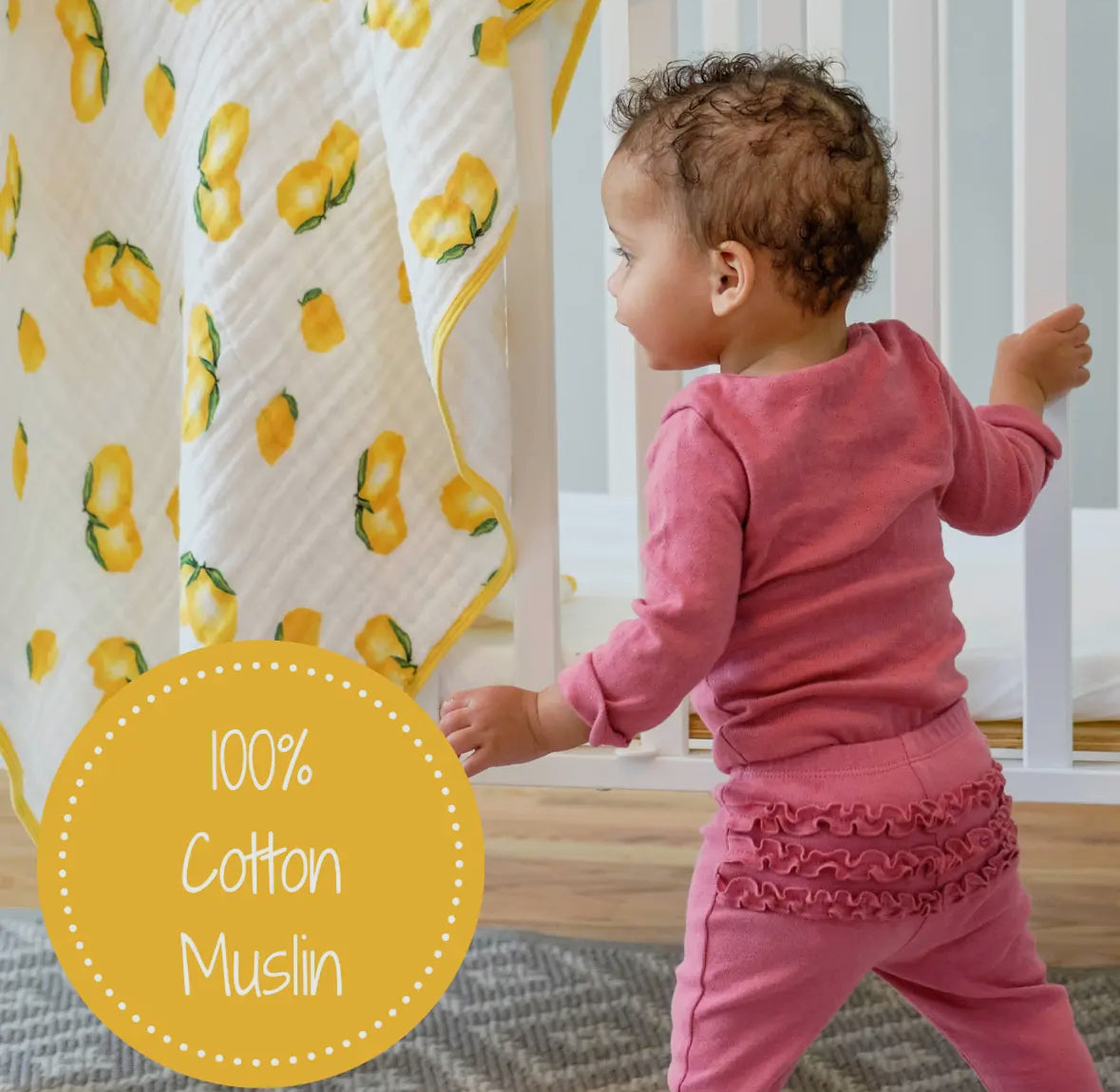 Main Squeeze Lemon Muslin Quilt