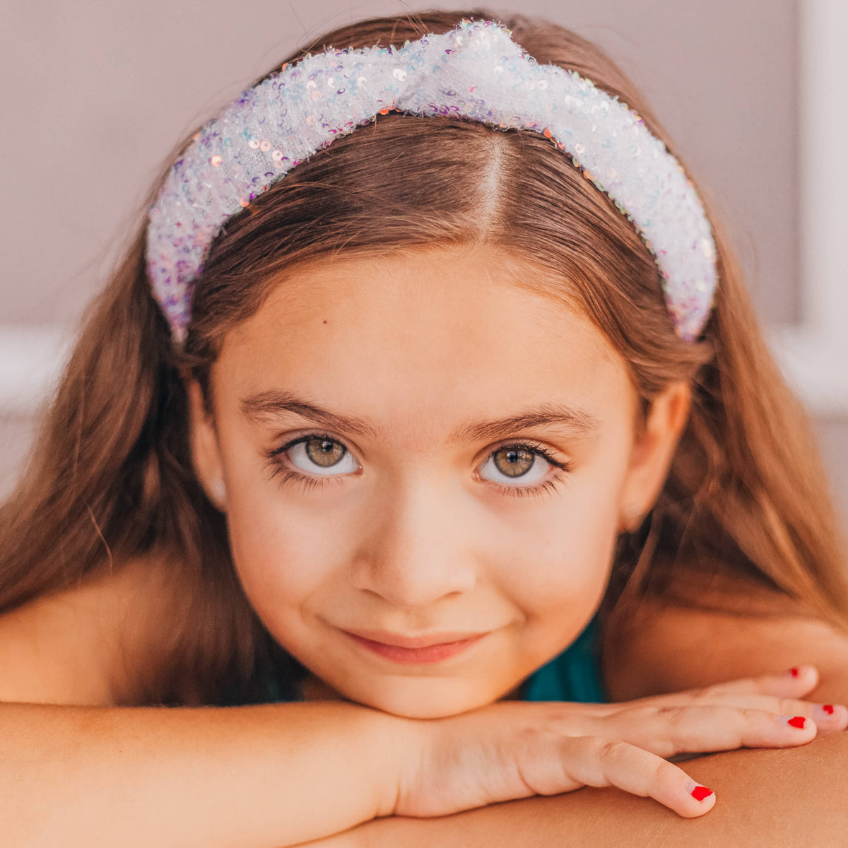Kids Knotted Sequin Headband