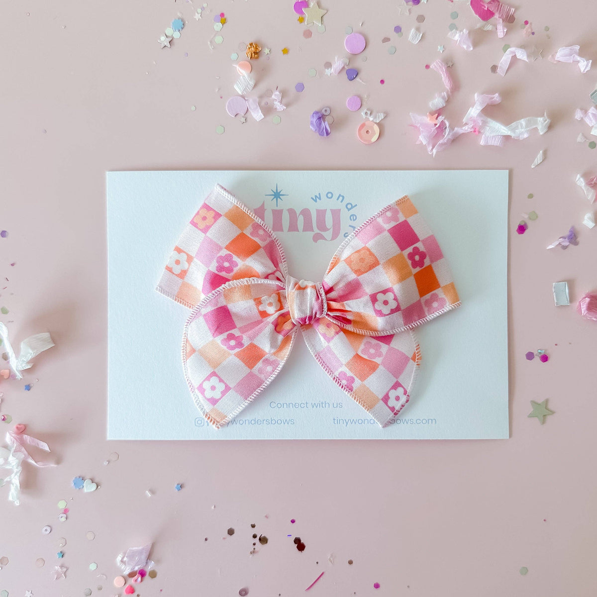 Floral Checkered Piggies