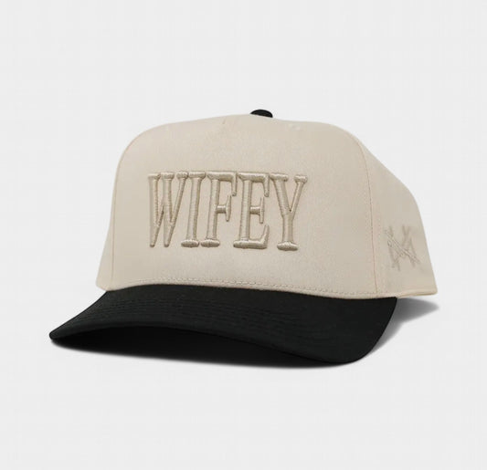 WIFEY Hat Natural Thread + Natural Canvas