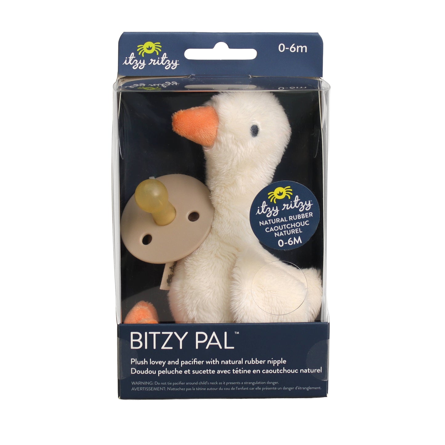 Itzy Bitzy Pal Natural Rubber Pacifier & Plush