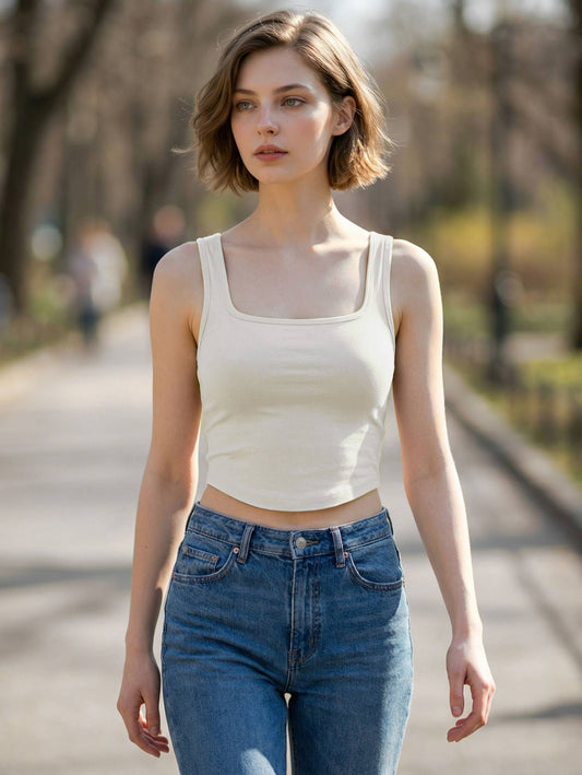 Canyon Square Neck Cropped Tank