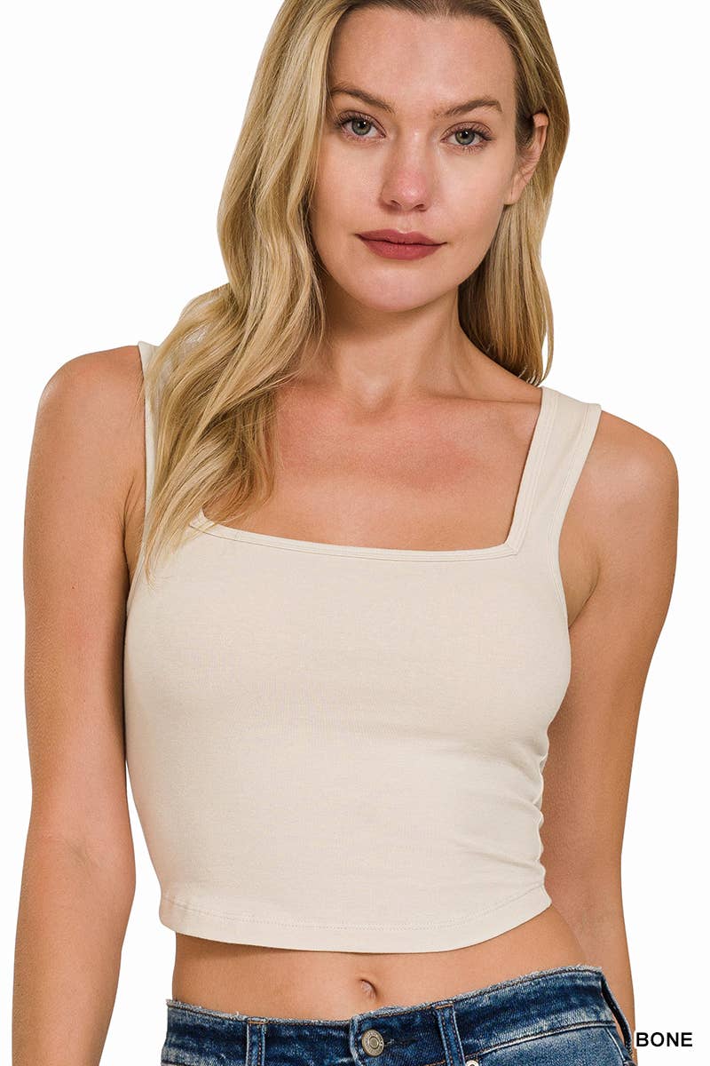 Canyon Square Neck Cropped Tank