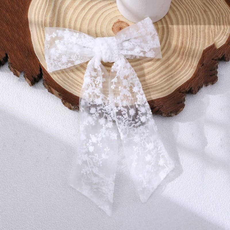 Pretty Vintage Bow Ribbon Hair Clip
