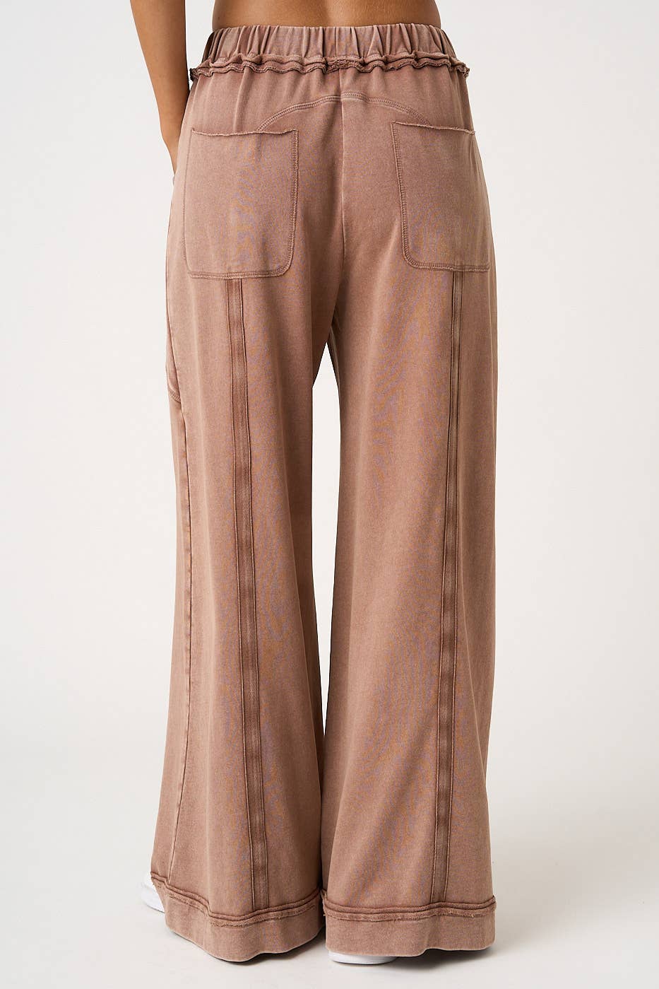 Serendipity Seam Stone Washed Wide Leg Pants