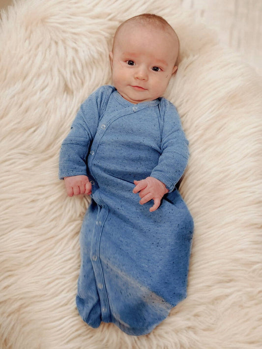 Blue Speckle Sleep Gown