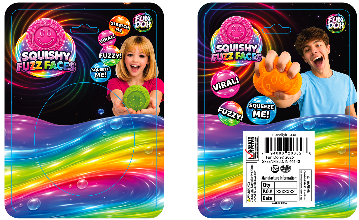 Fun Doh Fuzzy Face Squishy