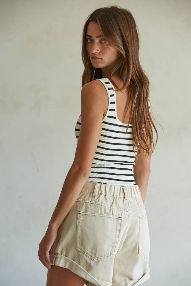 Sicily Spandex Ribbed Bodysuit
