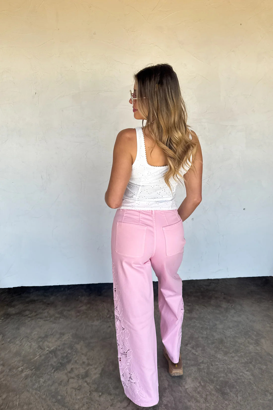Summer Romance Eyelet Tank Top