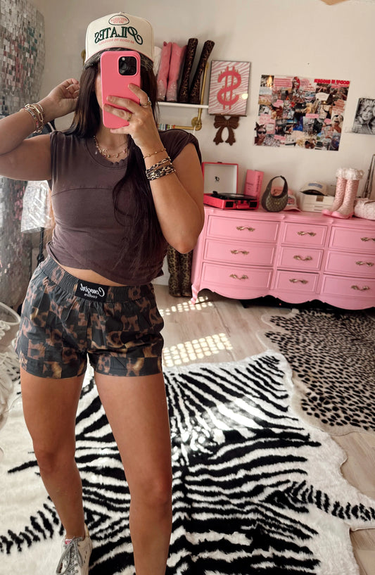 Leopard Checkered Cowgirl Couture Boxers PRE