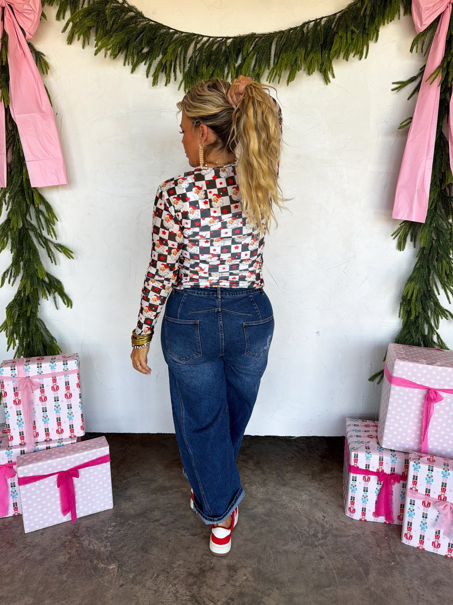 Merry Mesh Christmas Tops PREO