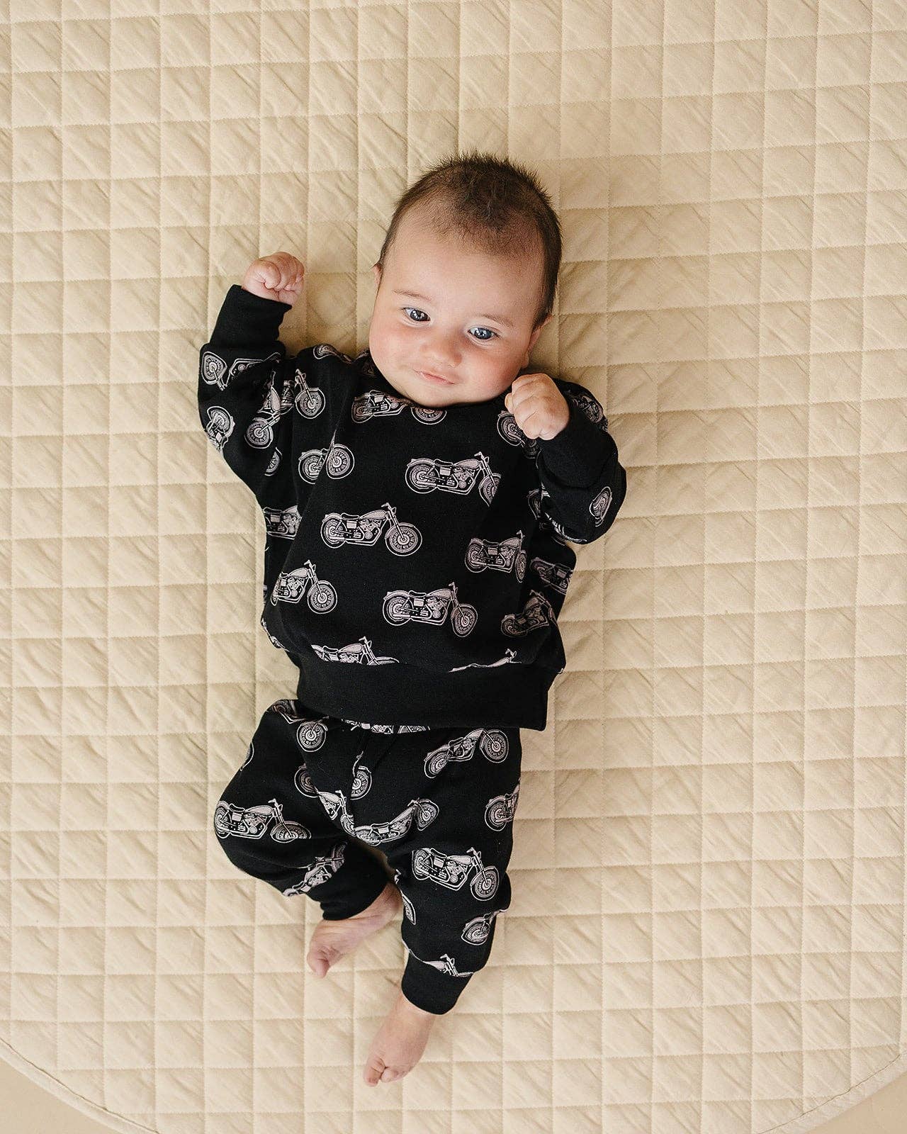 Born to Ride Black Jogger Set