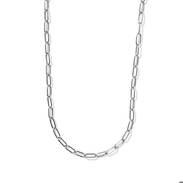 Palmer Paperclip Silver Necklace