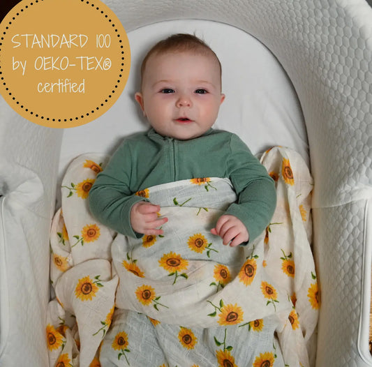 Sunflower Swaddle Blanket