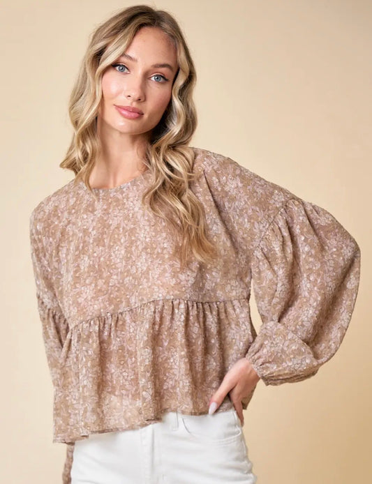 Mallory Floral Babydoll Top