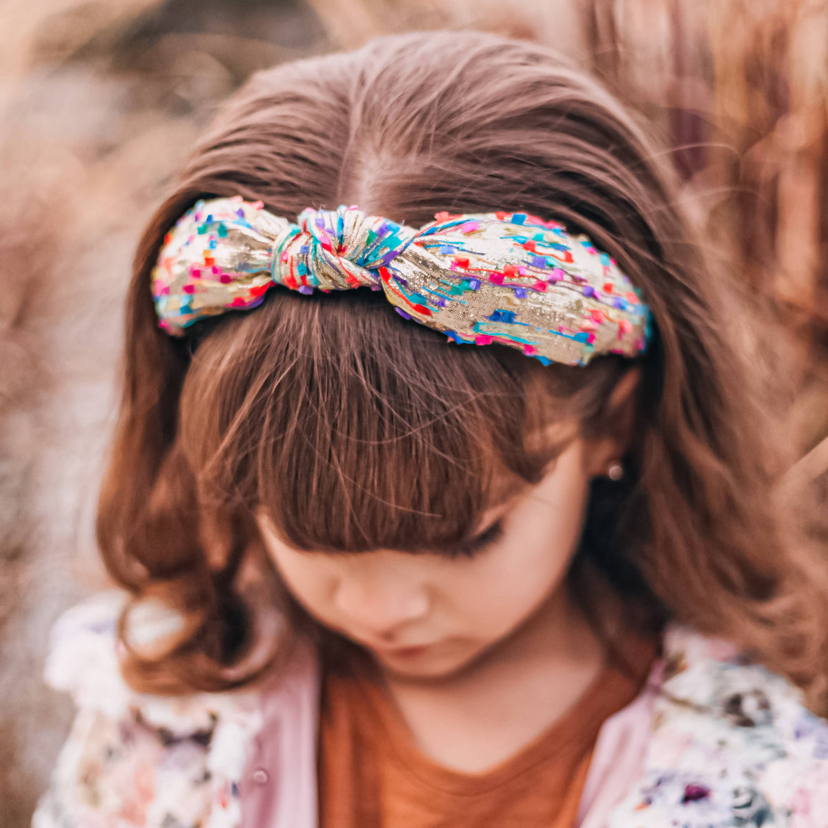 Kids Knotted Confetti Headband