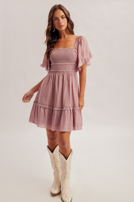 Abilene Lilac Mini Dress