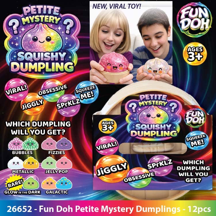 Fun Doh Petite 2.5-Inch Mystery Dumpling Squishy