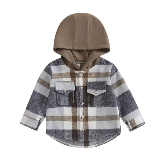 Liam Hooded Flannel RTS