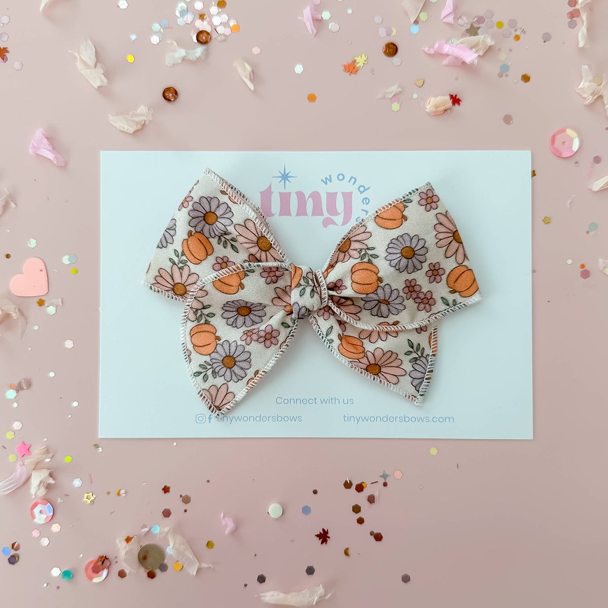 Pumpkin Floral Piggies
