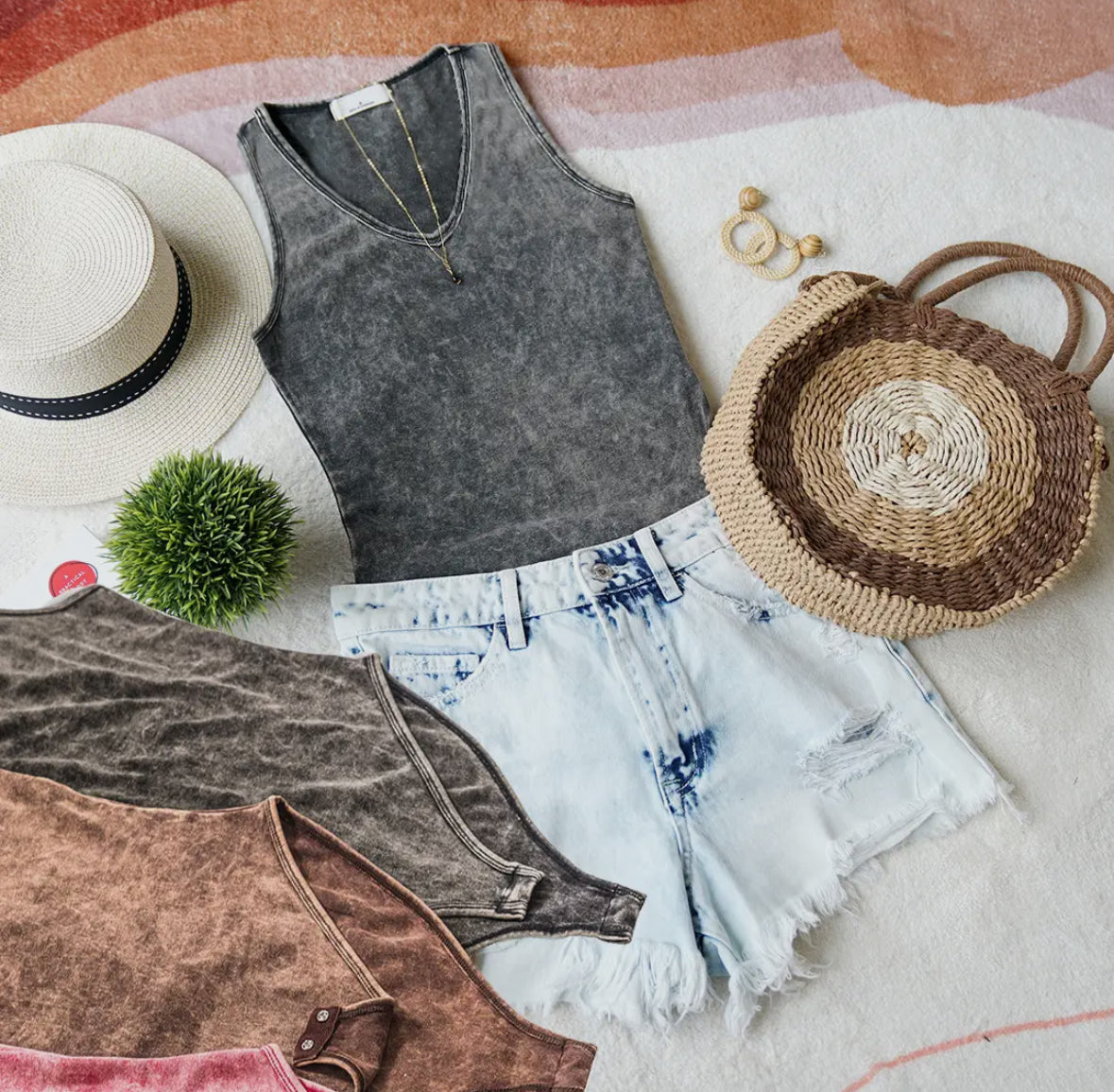 Demi Mineral Wash Bodysuit