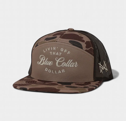 Blue Collar Dollar Hat Brown Duck