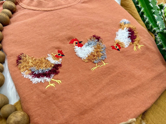 Shreddie Embroidered Chicken Tee