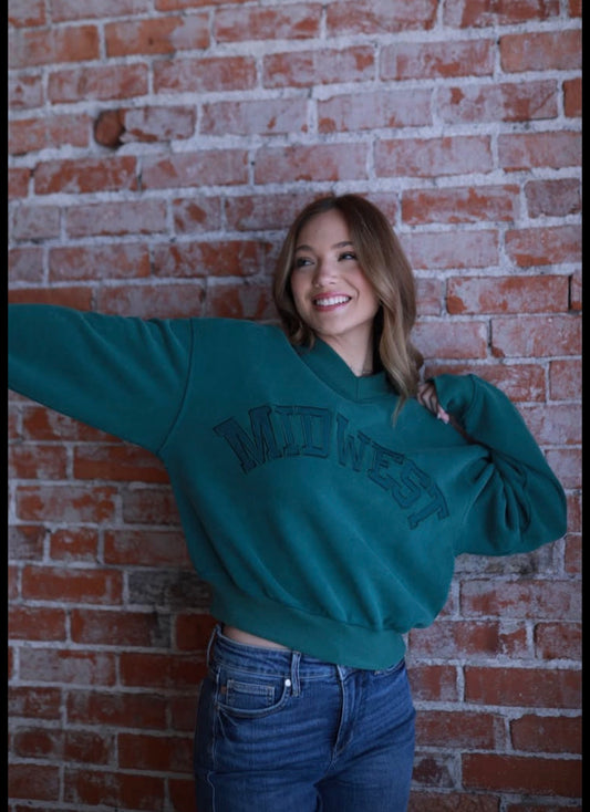Maddie Midwest V-Neck Crew