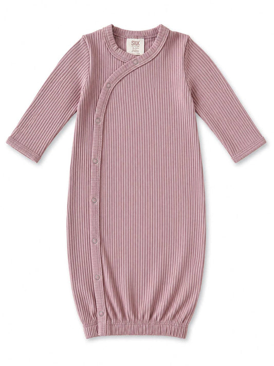 Lavender Ribbed Sleep Gown