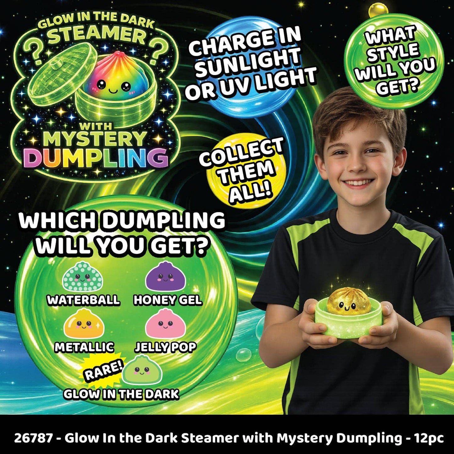 Glow-in-the-Dark Mystery Dumpling Squishy