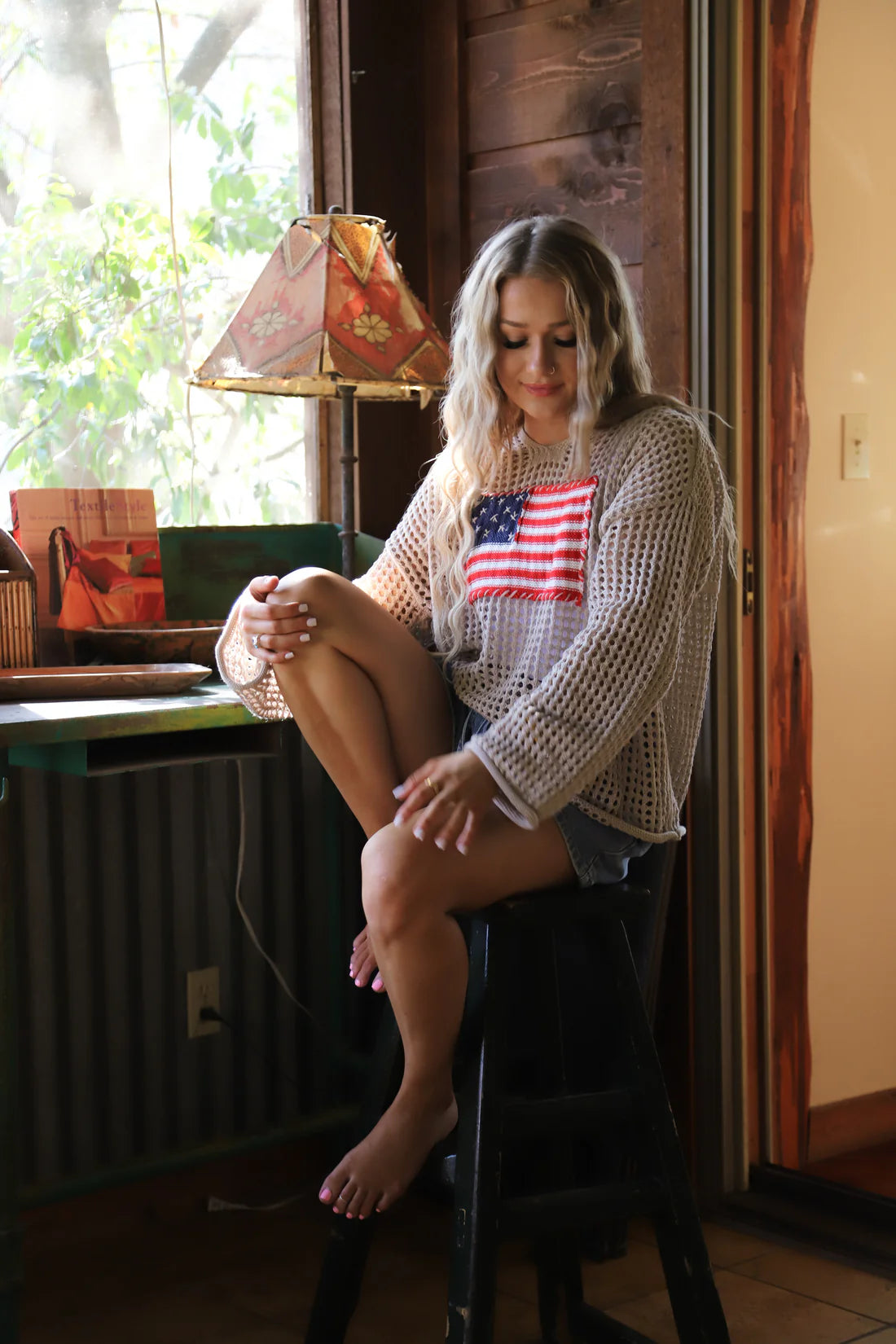 Crochet US of A Flag Top PREO