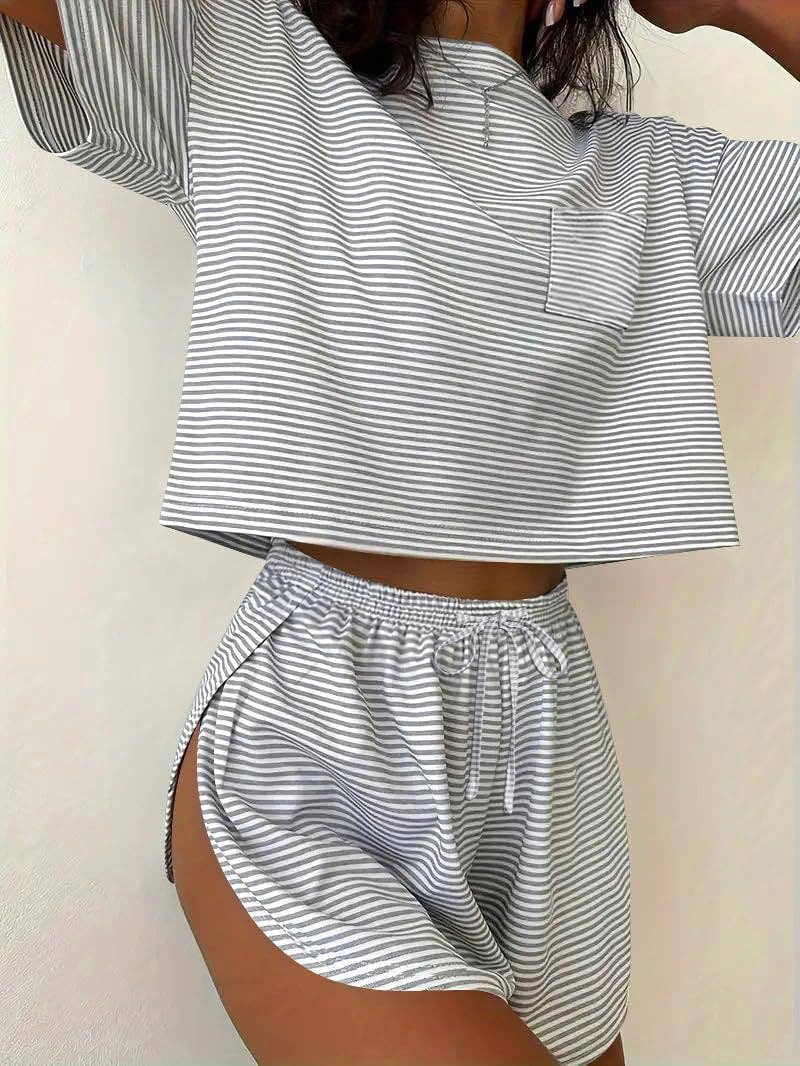 Sabrina Stripe Lounge Set