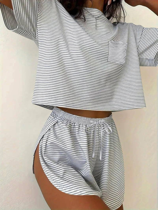 Sabrina Stripe Lounge Set