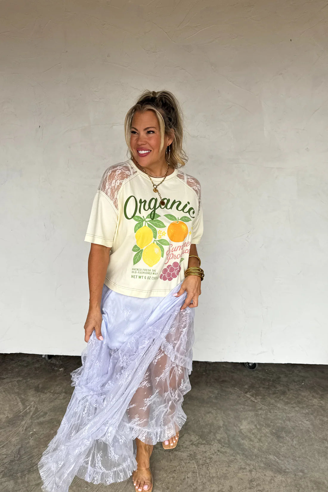 Vintage Fruit Lace Tee