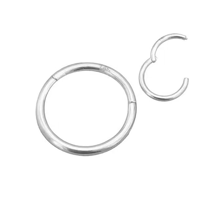 Ava Silver Huggie Infinity Hoop Earrings 8mm