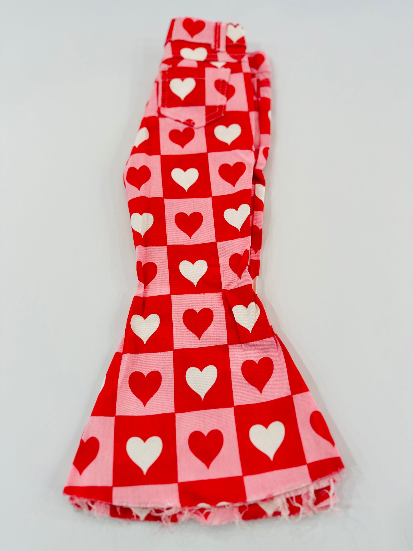 Valentine’s Hearts Denim Bells