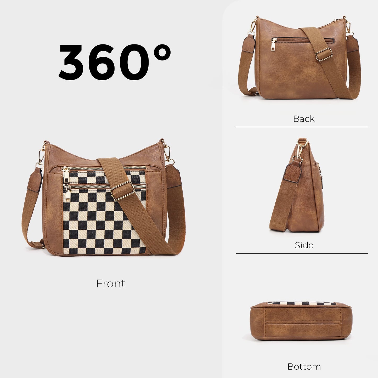 Checkered Crossbody Purse RTS