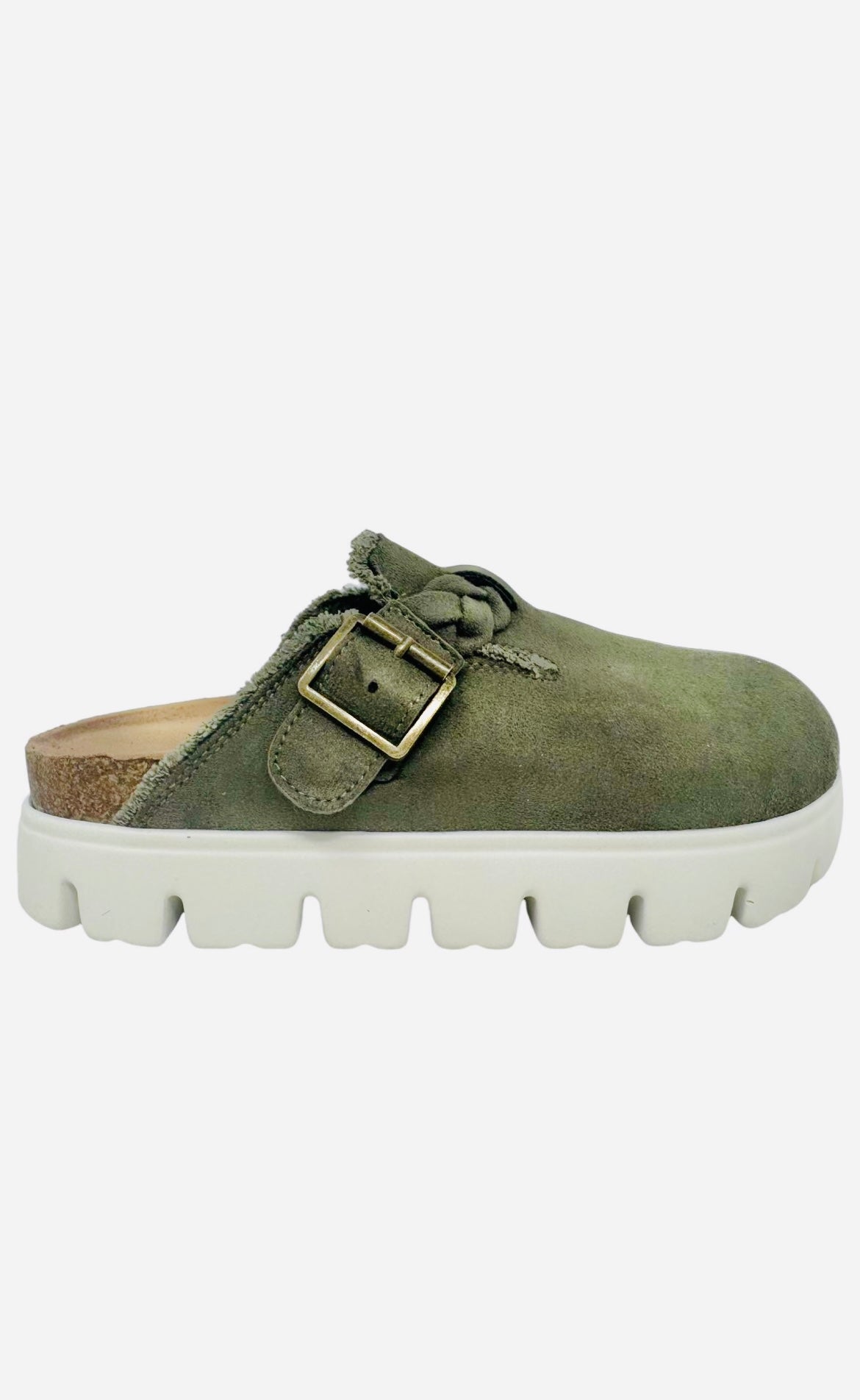 Olive On The Run Slip-On Platform Clogs RTS