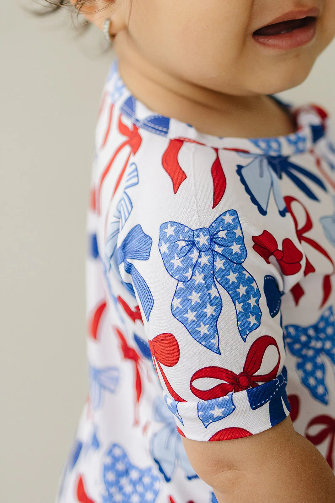 Bamboo Red, White, & Bows Shorts Zippy