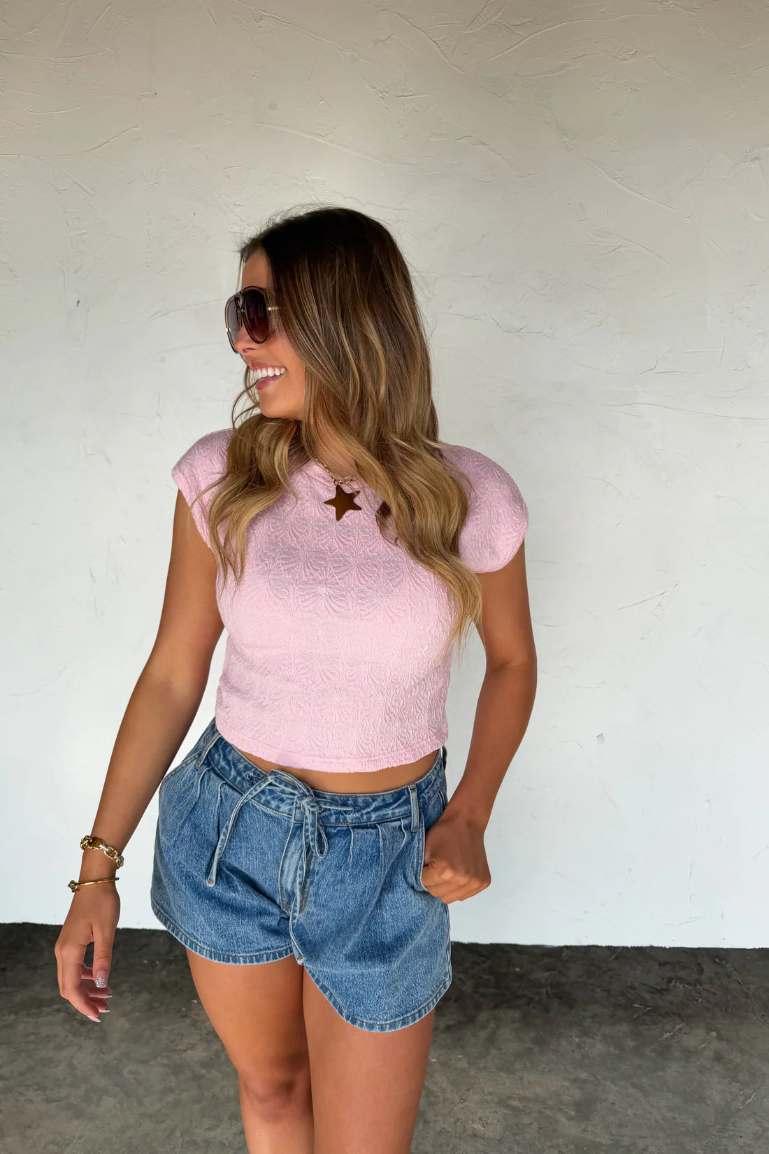 Spring Textured Layering Top PRE