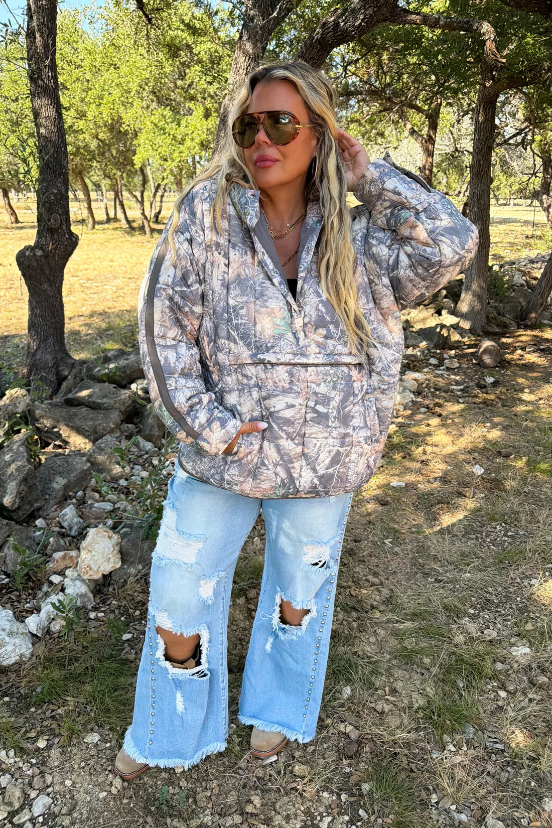 Woodsy Camo Peyton Puffer Jacket PREO