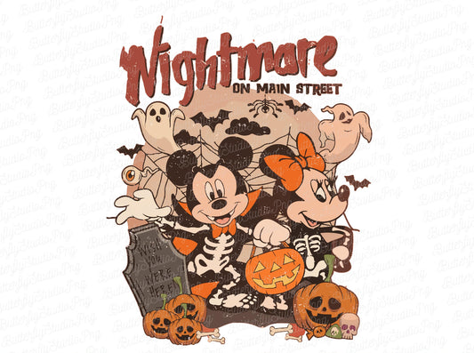 Vintage Mickey Nightmare Bubble/Tee