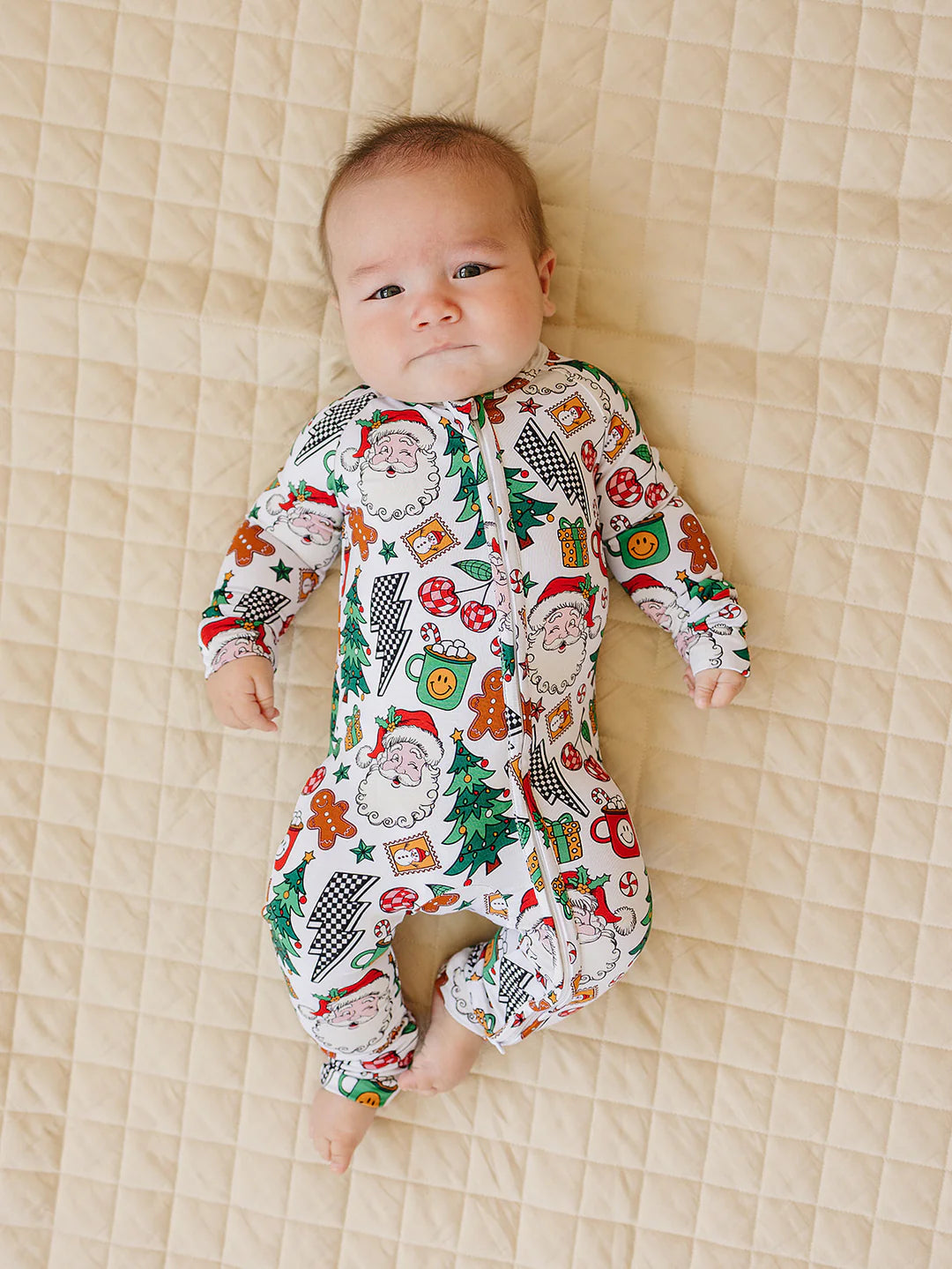 Bamboo Zip Romper | Christmas Vibes RTS